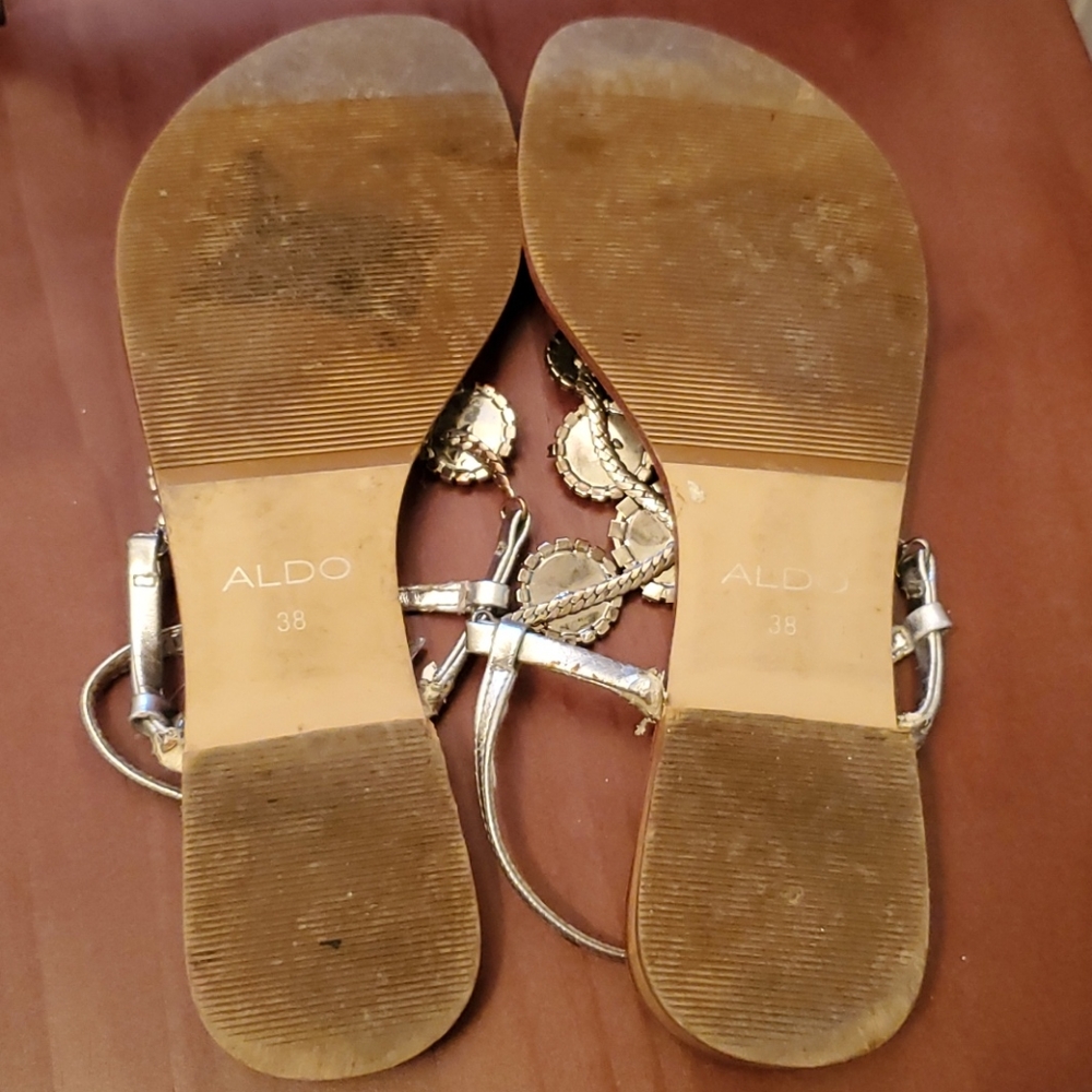 Aldo Rhinestone Sandals 38 - Picture 8 of 9